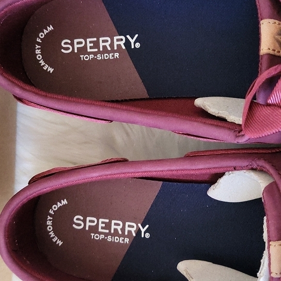 Sperry Sailor Boat top-sider leather boat shoes in Wine NIB - Picture 11 of 13